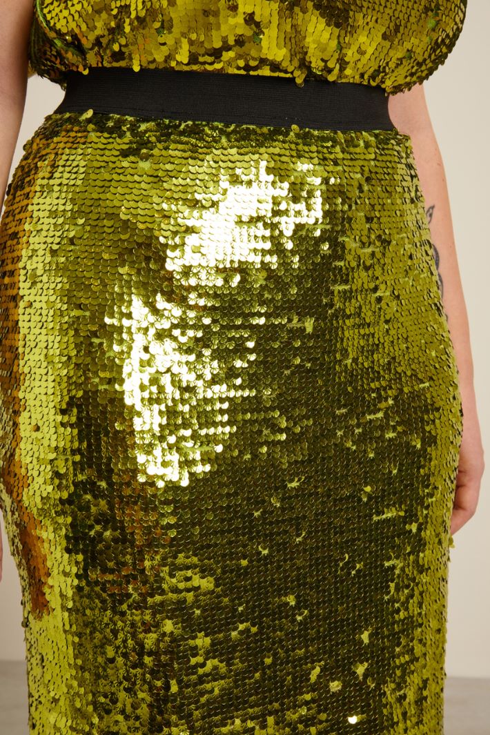 Gonna con paillettes Fashion Market - 3