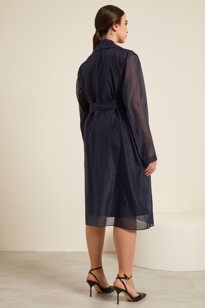 Spolverino in organza - BLU NOTTE - Fashion Market - 4