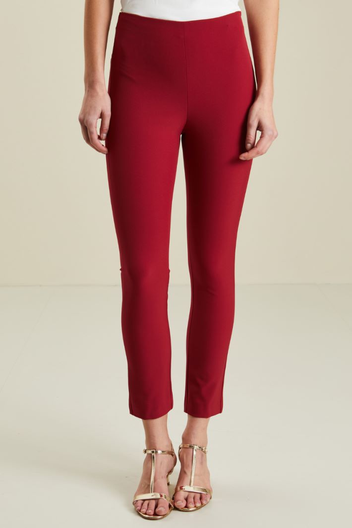 Pantaloni skinny stretch - BORDEAUX - Fashion Market - 2