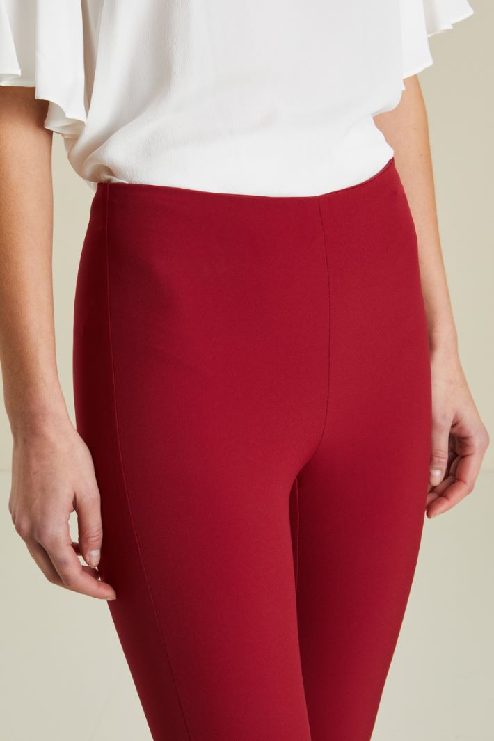 Pantaloni skinny stretch - BORDEAUX - Fashion Market - 3