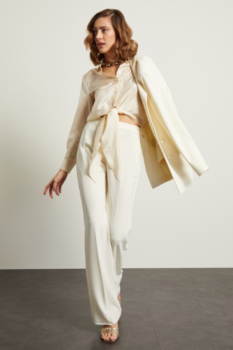 Pantaloni a palazzo in cady - Fashion Market
