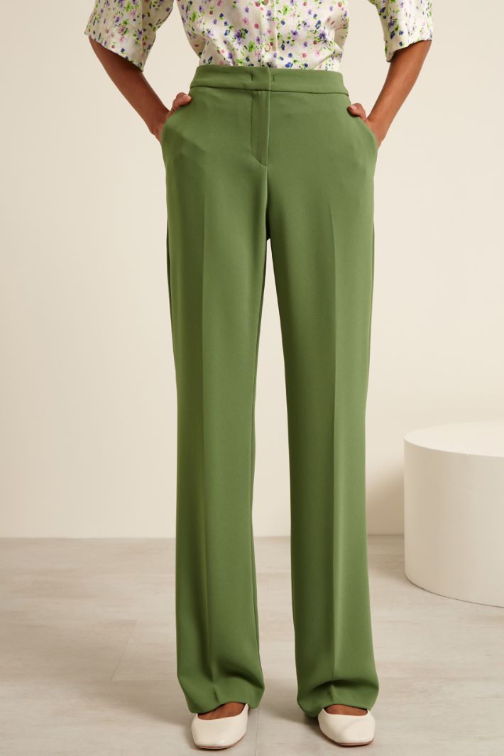 Pantaloni a palazzo in cady Fashion Market - 2