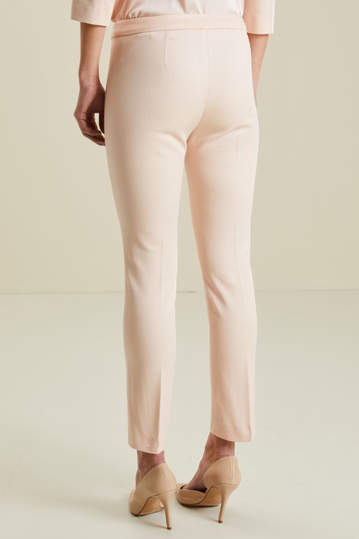 Pantaloni in faille di cotone - ROSA CIPRIA - Fashion Market - 4