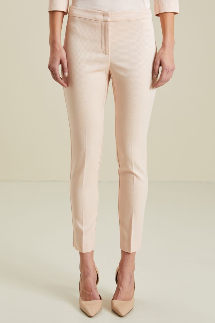 Pantaloni in faille di cotone - ROSA CIPRIA - Fashion Market - 2