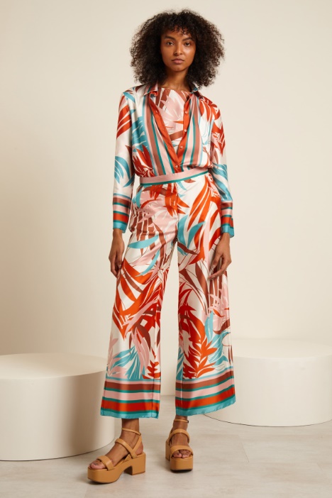 Pantaloni ampi stampati Fashion Market