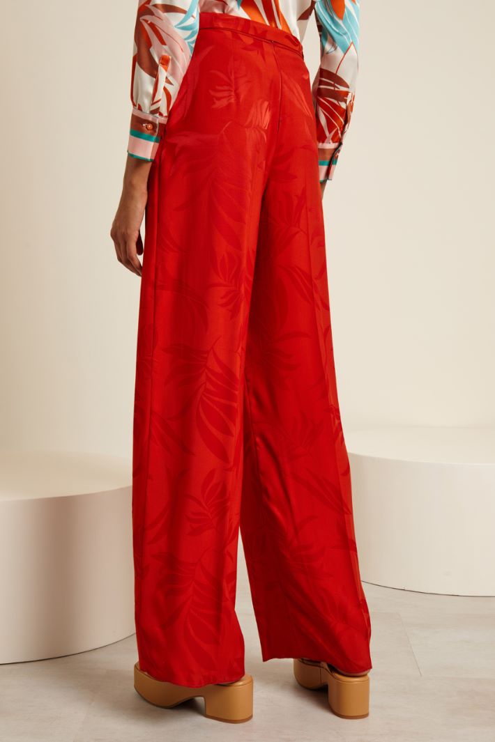 Pantaloni jacquard con cintura Fashion Market - 4