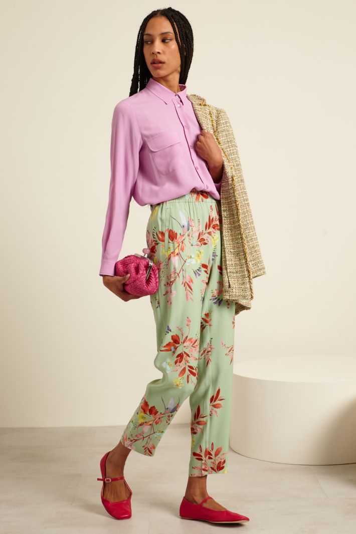 Pantaloni baggy  - SALVIA - Fashion Market