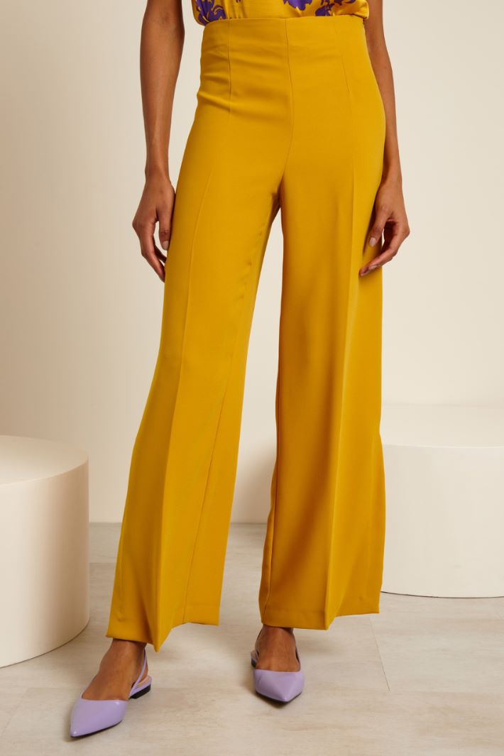 Pantaloni a palazzo con spacchi Fashion Market - 2