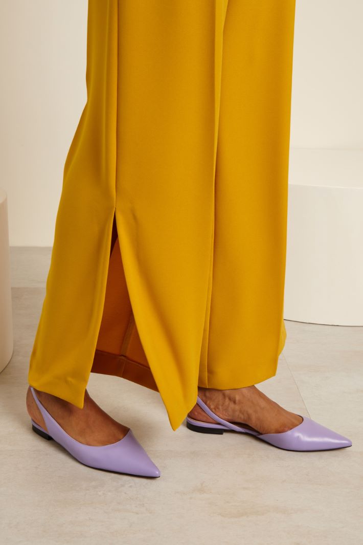 Pantaloni a palazzo con spacchi Fashion Market - 3