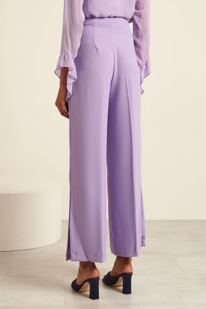 Pantaloni a palazzo con spacchi Fashion Market - 4