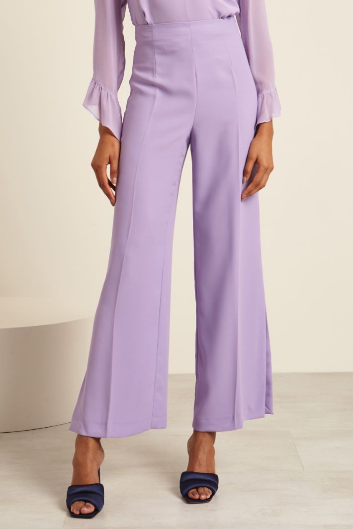 Pantaloni a palazzo con spacchi Fashion Market - 2