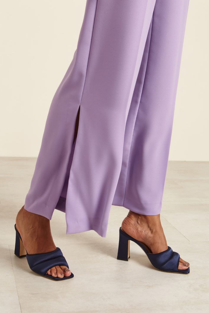 Pantaloni a palazzo con spacchi Fashion Market - 3
