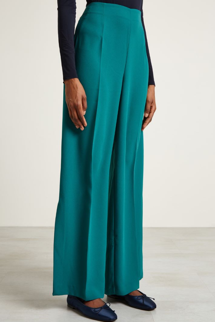 Pantaloni a palazzo con spacchi Fashion Market - 2