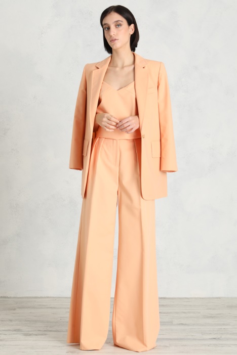 Pantaloni ampi in gabardine Fashion Market