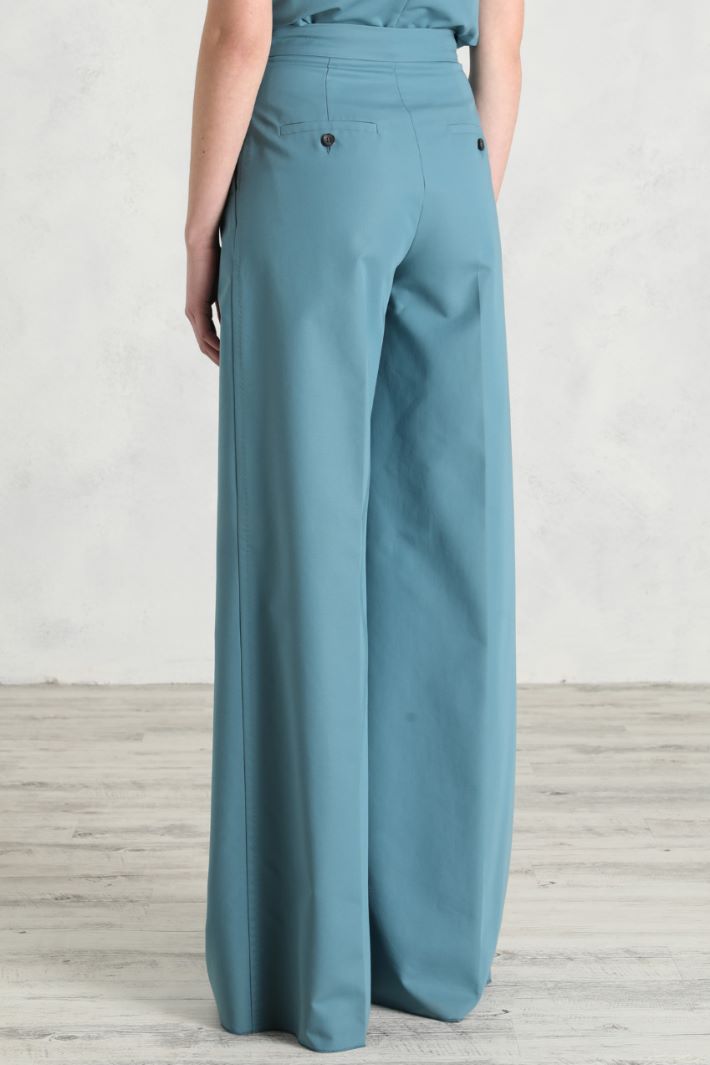 Pantaloni ampi in gabardine - CARTA DA ZUCCHERO - Fashion Market - 4
