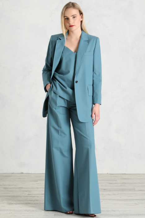 Pantaloni ampi in gabardine Fashion Market