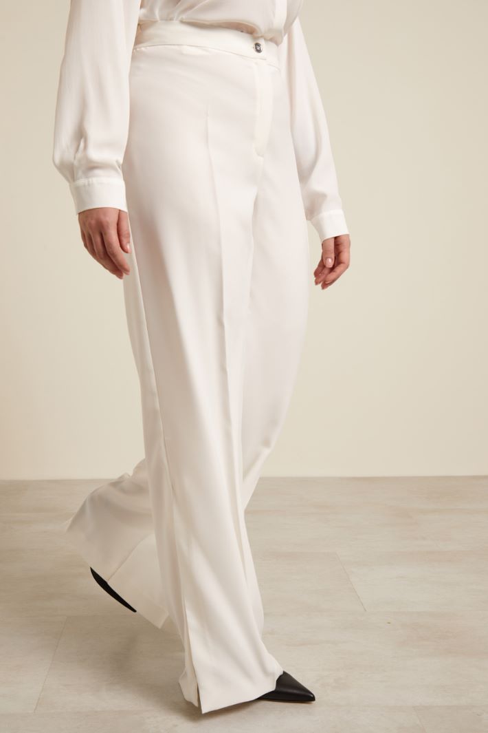 Pantaloni a palazzo con spacchi Fashion Market - 2