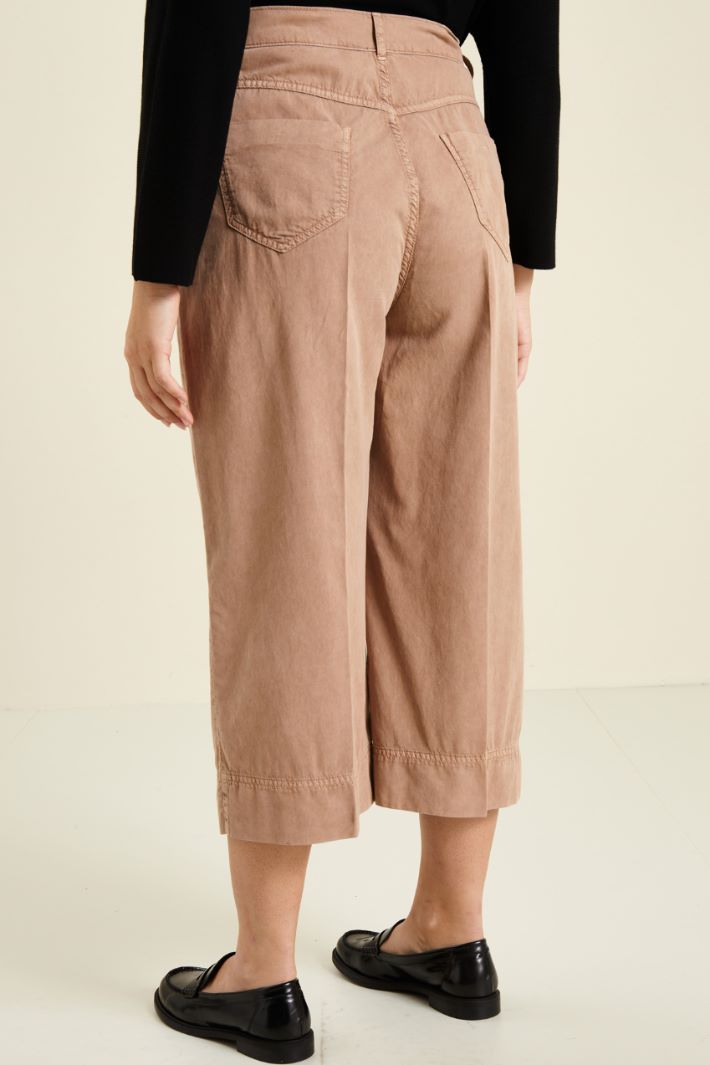 Pantaloni cropped in cotone Fashion Market - 4