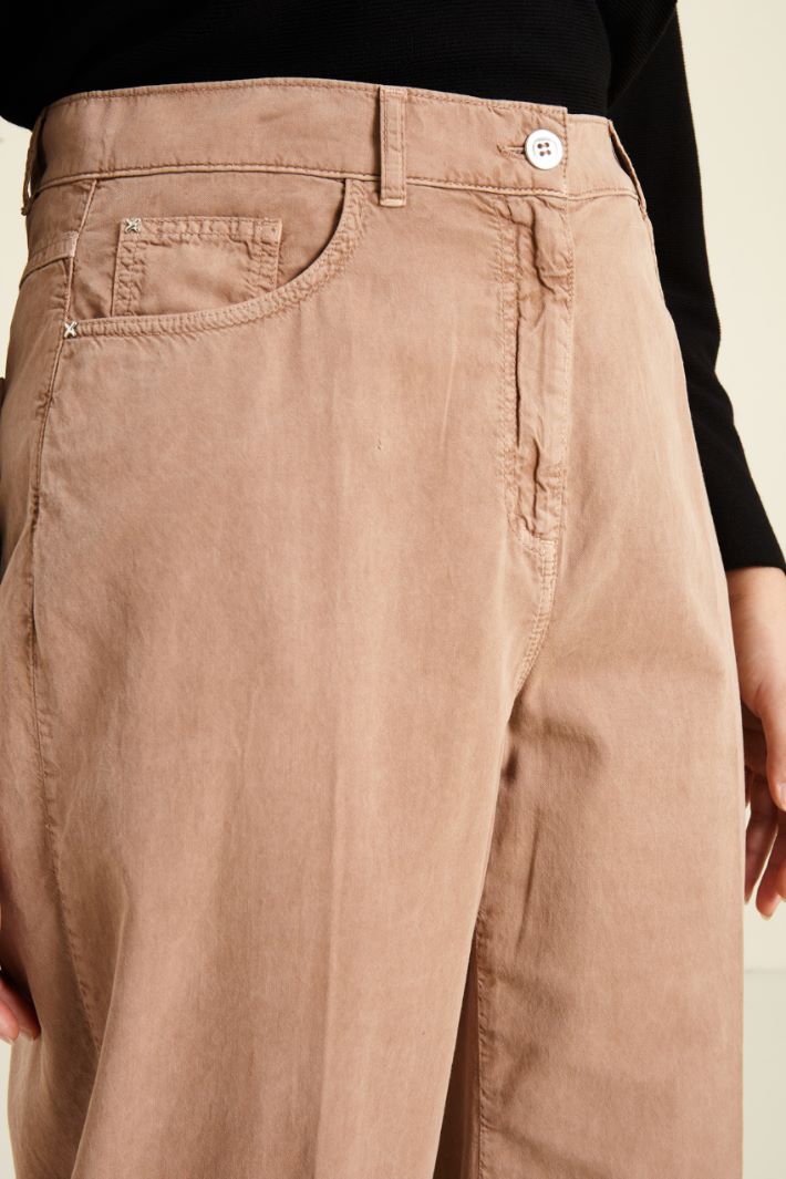 Pantaloni cropped in cotone Fashion Market - 3