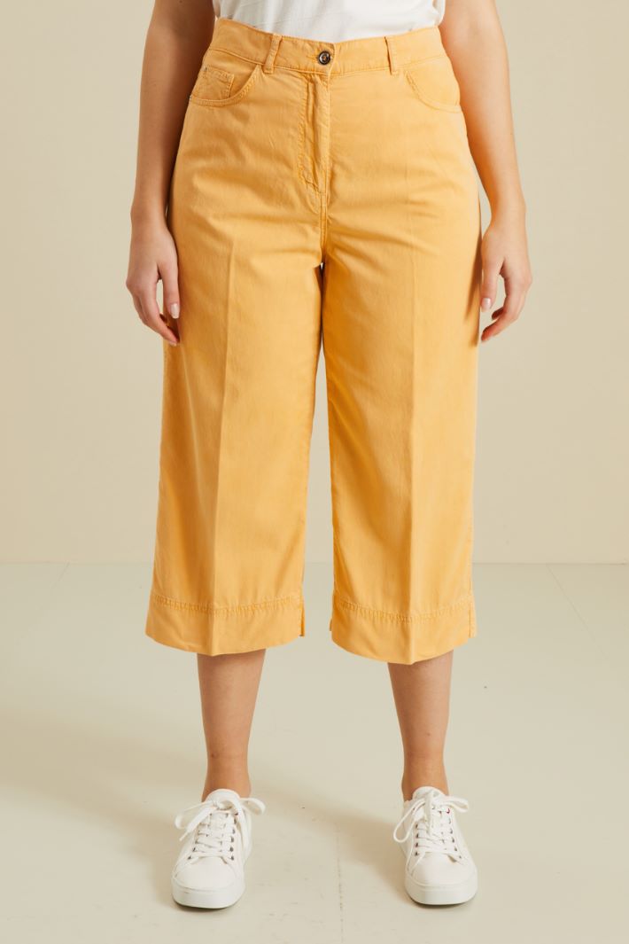 Pantaloni cropped in cotone Fashion Market - 2