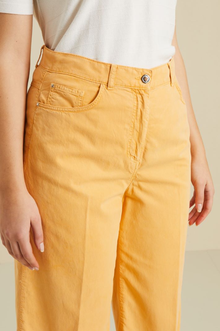 Pantaloni cropped in cotone Fashion Market - 3