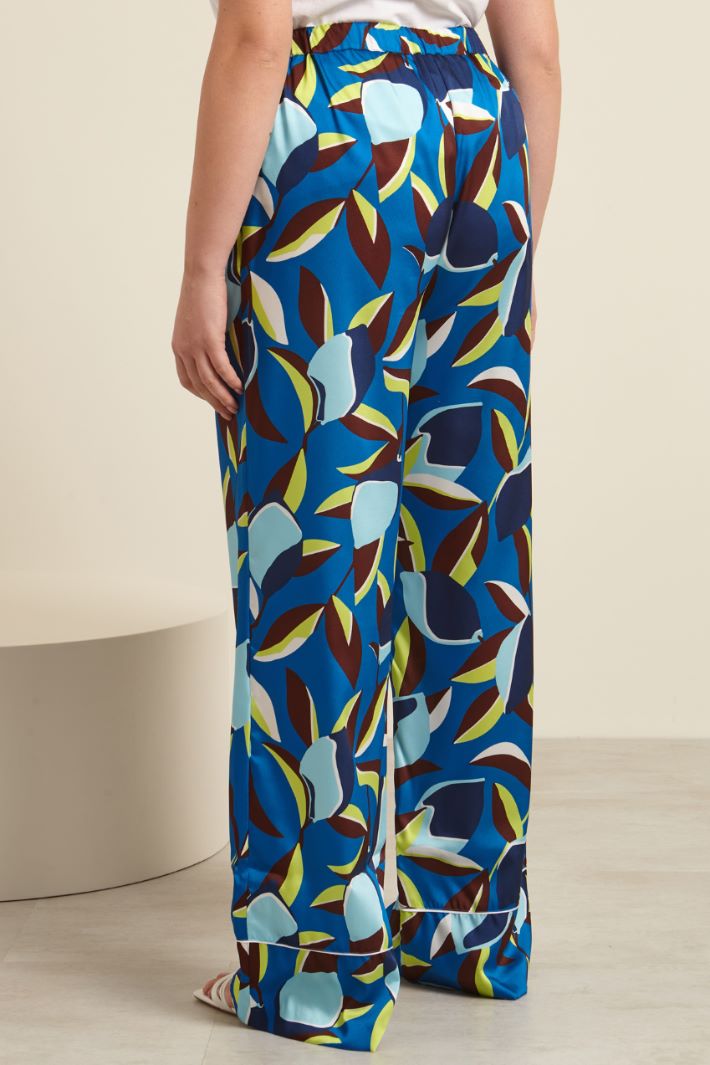 Pantaloni in twill stampato Fashion Market - 4