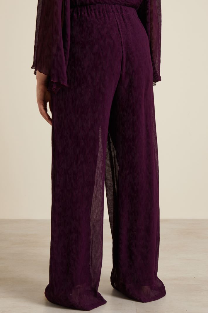 Pantaloni in georgette plissé Fashion Market - 4