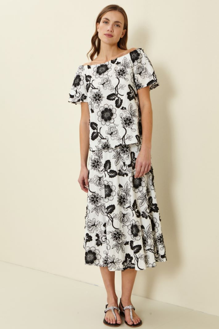 Top in cotone ricamato Fashion Market