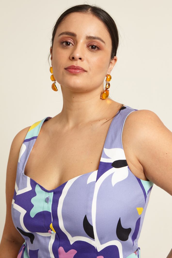 Crop top a bustino Fashion Market - 3