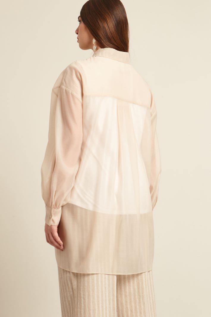 Camicia in organza lamè Fashion Market - 4