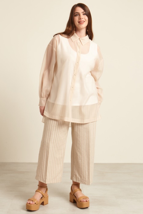 Camicia in organza lamè Fashion Market