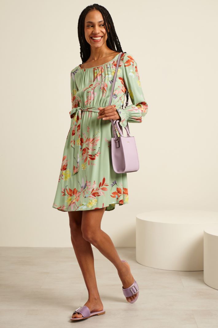 Abito con cintura - SALVIA - Fashion Market