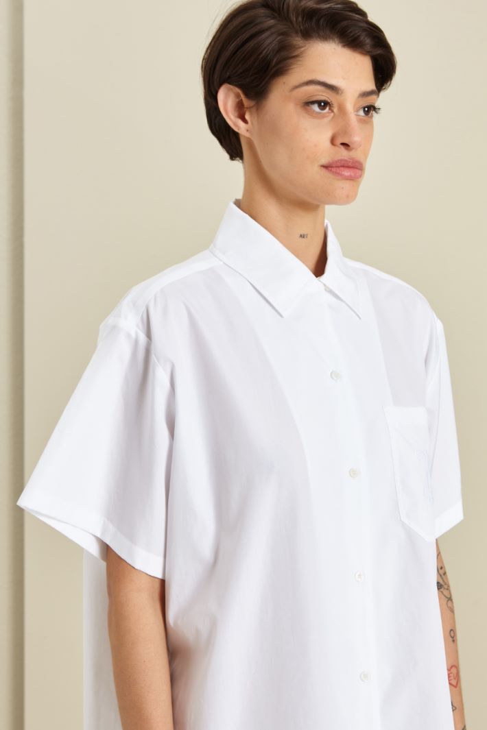 Abito stile camicia - BIANCO - Fashion Market - 3