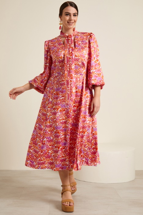 Abito con collo a foulard Fashion Market