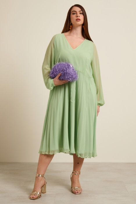 Abito con gonna plissè Fashion Market