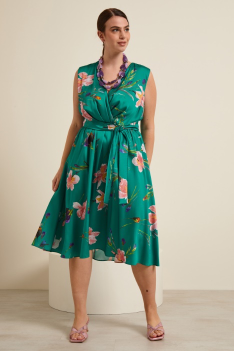 Abito in twill stampato - Fashion Market