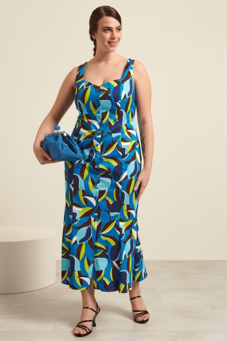 Abito a sirena stampato Fashion Market