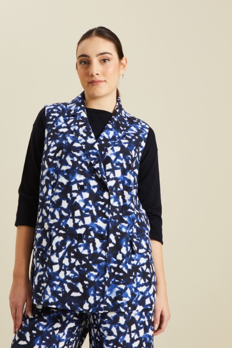 Gilet in lino e cotone Fashion Market