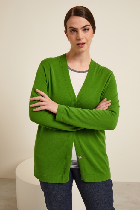 Cardigan in viscosa stretch - Fashion Market