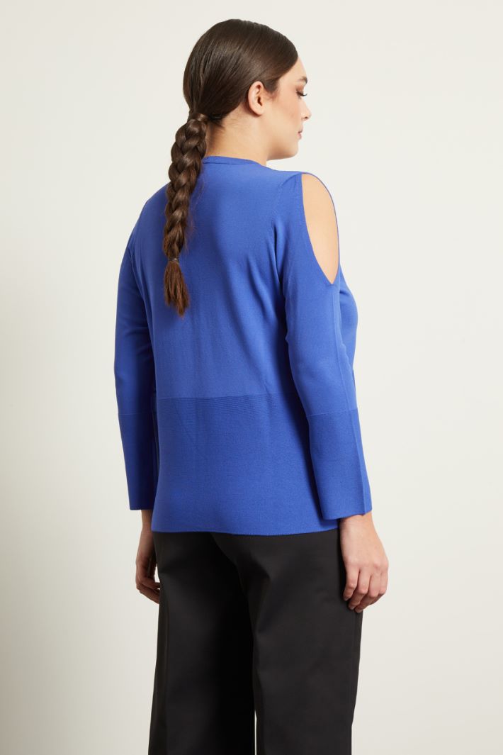 Maglia in viscosa con cut out Fashion Market - 4