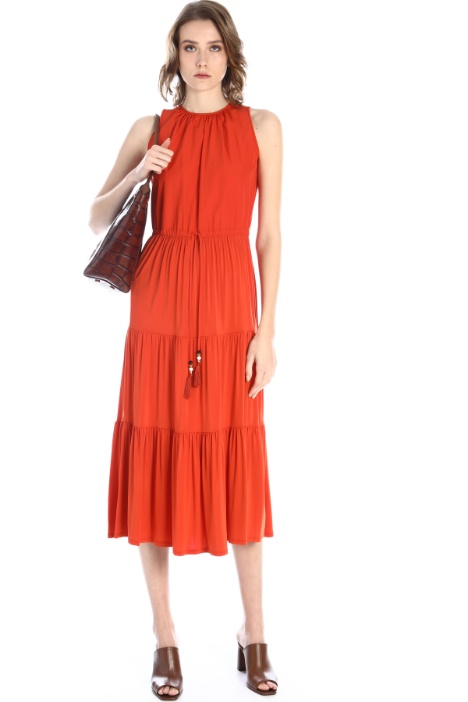 Abito in popeline e jersey Fashion Market