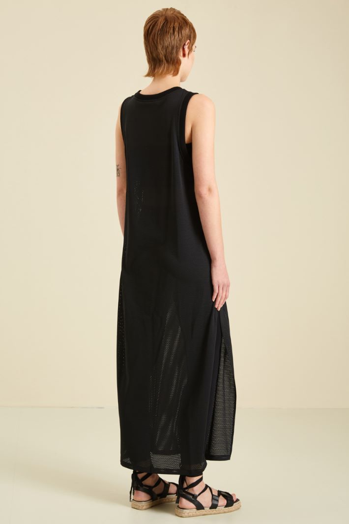 Abito in jersey tecnico - NERO - Fashion Market - 4