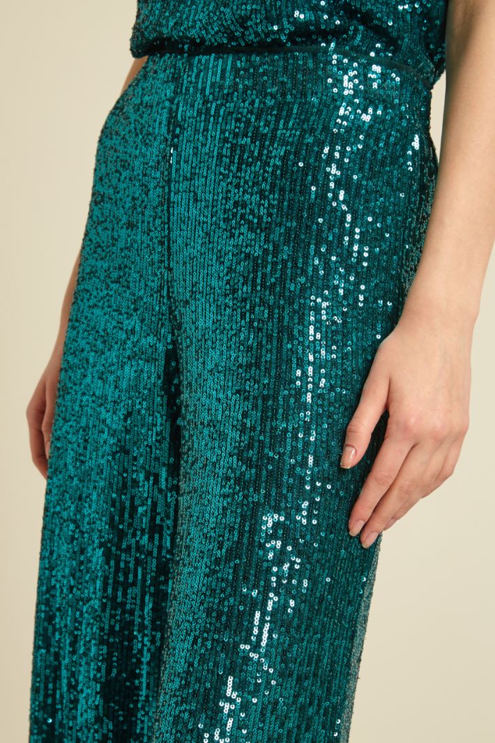 Pantaloni in tulle con pailettes Fashion Market - 3