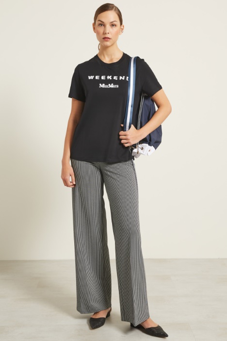 Pantaloni a palazzo jacquard Fashion Market