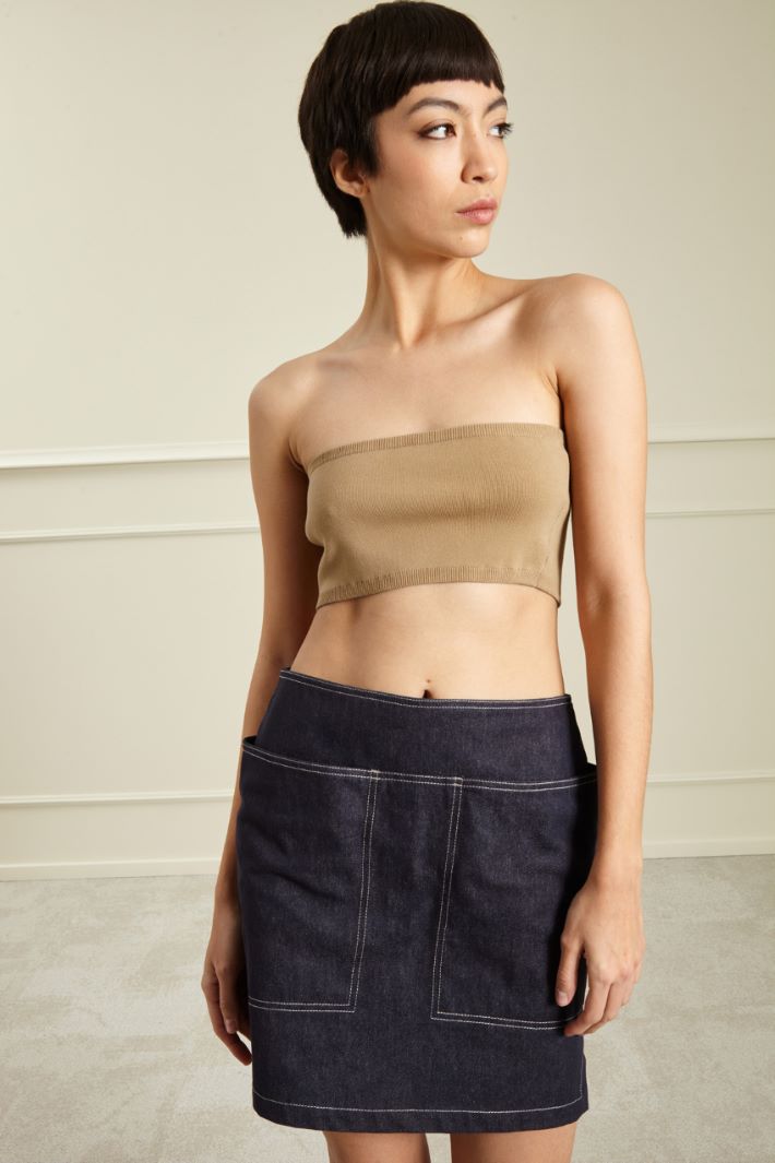 Fascia elastica in cotone - NOCCIOLA - Fashion Market - 3