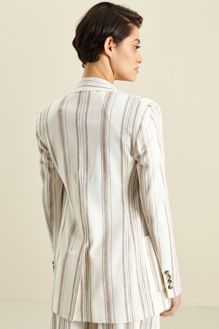 Blazer in cotone e lino Fashion Market - 4
