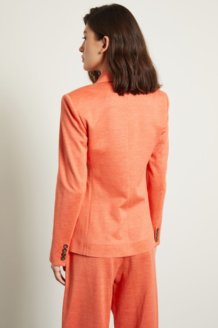 Blazer in jersey effetto denim Fashion Market - 4