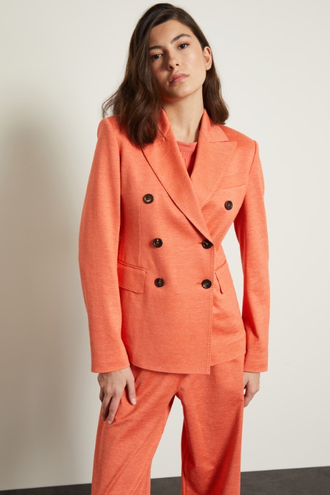 Blazer in jersey effetto denim Fashion Market