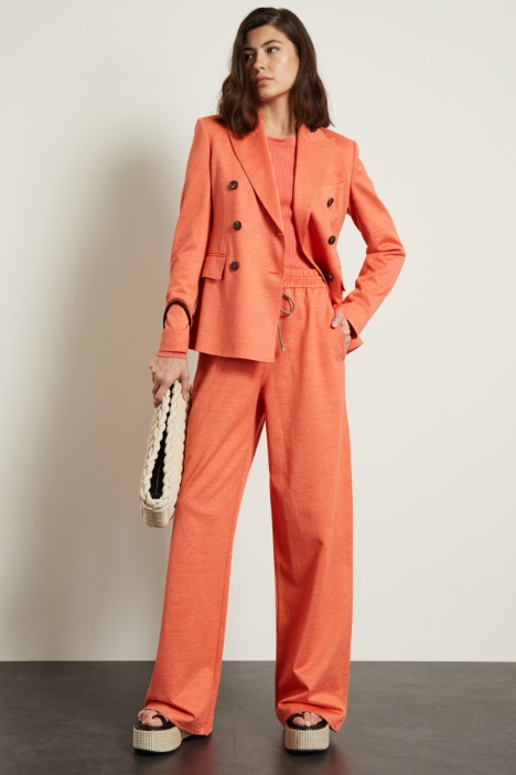 Blazer in jersey effetto denim Fashion Market