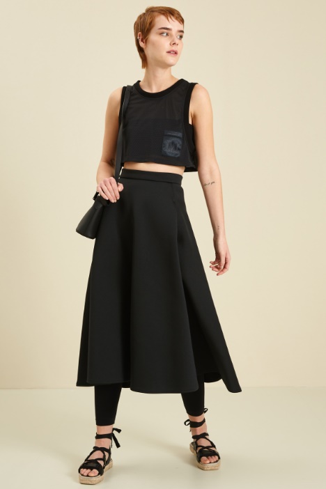 Top in jersey a rete - Fashion Market